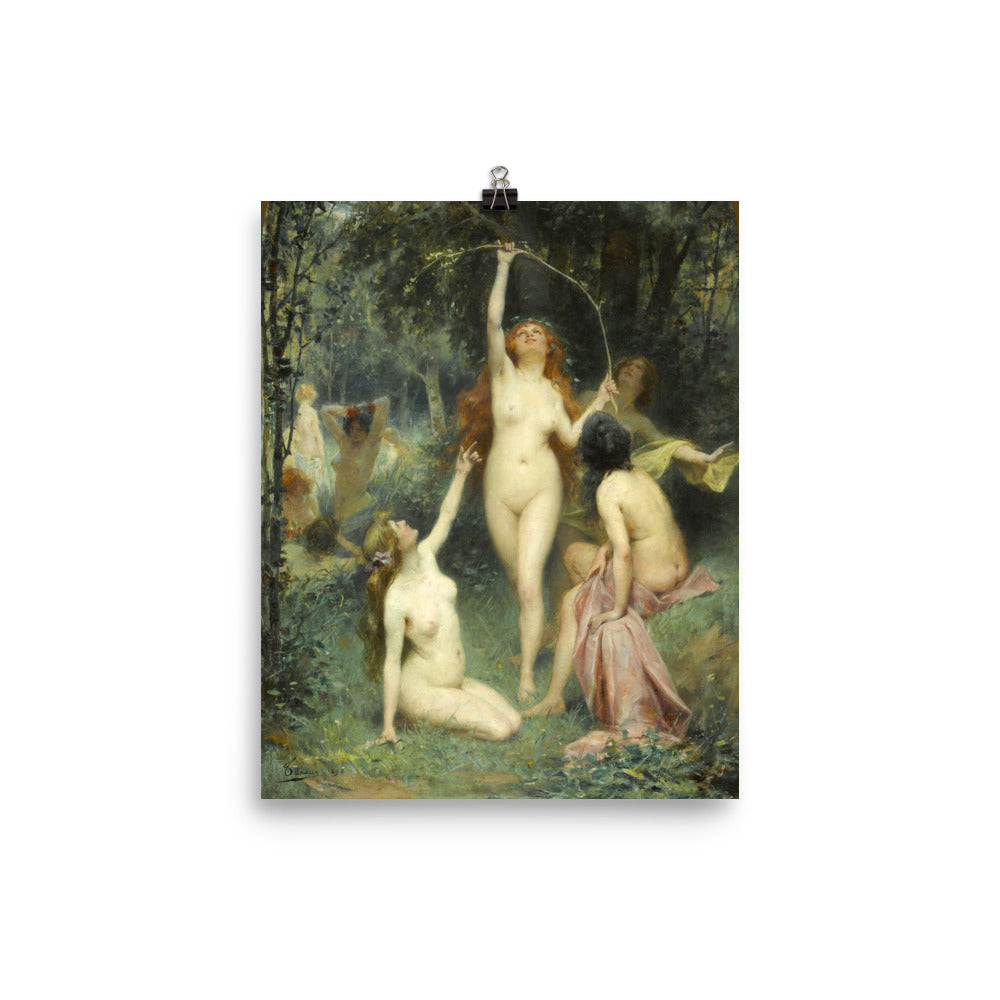 Henri Adrien Tanoux - Nymphs In A Forest