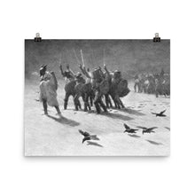 Load image into Gallery viewer, John Charles Dollman - A Viking Foray - Norse Mythology Art Print, Norseman Painting, Viking Raid, Raiders, Pagan Norse Art, Odin, Wotan, Woden, Thor, Vintage Art
