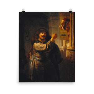 Rembrandt - Samson threatens his father-in-law