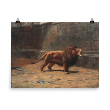 Load image into Gallery viewer, Valdemar Irminger - A Roaring Male Lion in the Coliseum
