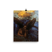 Load image into Gallery viewer, Odilon Redon - Winged Sphinx leaning on a rock
