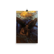 Load image into Gallery viewer, Odilon Redon - Winged Sphinx leaning on a rock
