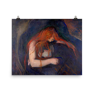 Edvard Munch - Vampire - painting