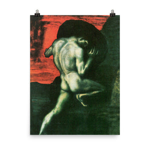 Franz Stuck - Sisyphus - painting