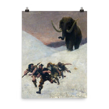 Load image into Gallery viewer, Paul Joseph Jamin - The flight in front of the mammoth
