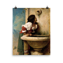 Load image into Gallery viewer, Léon Bonnat - Roman Girl at a Fountain
