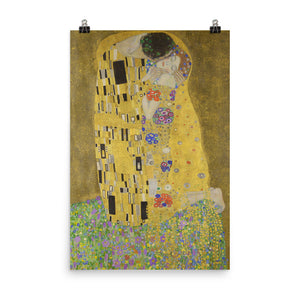 Gustav Klimt - The Kiss - painting