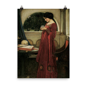 John William Waterhouse - The Crystal Ball (1902) - painti