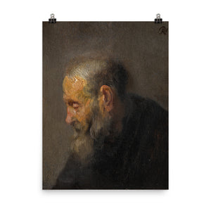 Rembrandt Harmensz van Rijn - Study of an Old Man in Profile