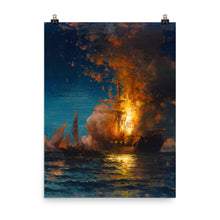 Load image into Gallery viewer, Edward Moran - Burning of the Philadelphia
