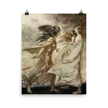 Load image into Gallery viewer, Arthur Rackham - Scene from Richard Wagner&#39;s operatic Ring Cycle
