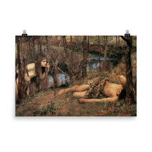 Load image into Gallery viewer, John William Waterhouse - A Naiad (Hylas with a Nymph) - painting
