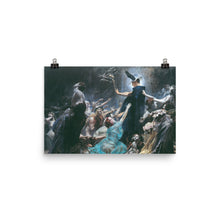 Load image into Gallery viewer, Adolf Hirémy-Hirschl - The Souls of Acheron - Norwegian Folklore, Occult Art, Macabre Decor, Scandinavian, Odin, Wotan, Swedish Fairy
