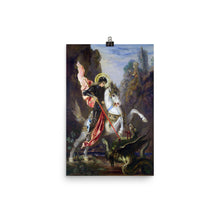 Load image into Gallery viewer, Gustave Moreau - Saint George and the Dragon - painting
