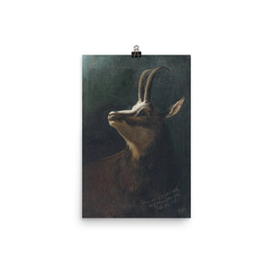 Karl Wilhelm Diefenbach - Head of a chamois