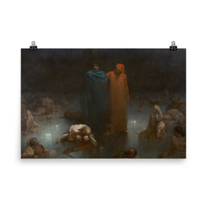 Gustave Doré - Dante and Virgil in the Ninth Circle of Hell