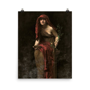 John Collier - The Priestess of Delphi - painting