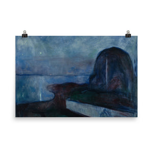 Edvard Munch - Starry Night - painting