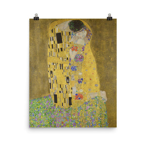 Gustav Klimt - The Kiss - painting