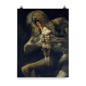 Francisco de Goya - Saturn Devouring His Son, Devoration or Saturn Eats His Child - painting