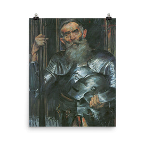 Lovis Corinth - Old man in knight armor