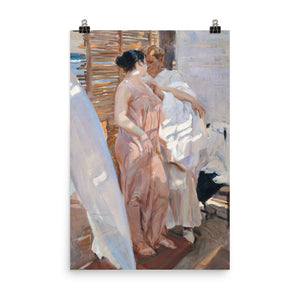 Joaquín Sorolla y Bastida - The Pink Robe. After the Bath