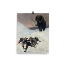 Load image into Gallery viewer, Paul Joseph Jamin - The flight in front of the mammoth
