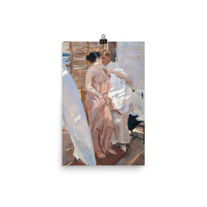 Joaquín Sorolla y Bastida - The Pink Robe. After the Bath