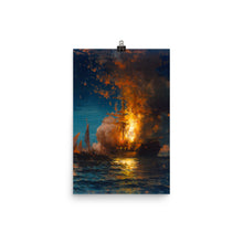 Load image into Gallery viewer, Edward Moran - Burning of the Philadelphia
