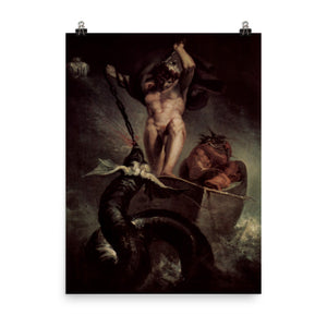 Henry Fuseli - Thor Battering the Midgard Serpent