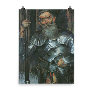 Lovis Corinth - Old man in knight armor