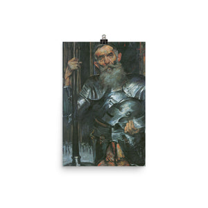 Lovis Corinth - Old man in knight armor