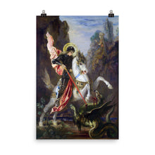 Load image into Gallery viewer, Gustave Moreau - Saint George and the Dragon - painting
