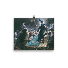 Load image into Gallery viewer, Adolf Hirémy-Hirschl - The Souls of Acheron - Norwegian Folklore, Occult Art, Macabre Decor, Scandinavian, Odin, Wotan, Swedish Fairy
