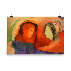 Odilon Redon - Dante and Beatrice