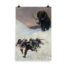 Load image into Gallery viewer, Paul Joseph Jamin - The flight in front of the mammoth
