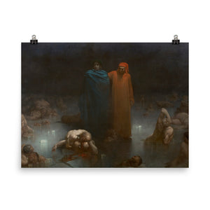 Gustave Doré - Dante and Virgil in the Ninth Circle of Hell