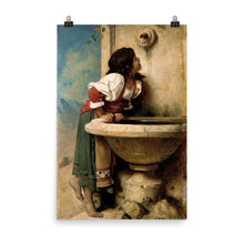 Load image into Gallery viewer, Léon Bonnat - Roman Girl at a Fountain
