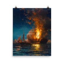 Load image into Gallery viewer, Edward Moran - Burning of the Philadelphia
