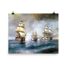 Load image into Gallery viewer, Ivan Aivazovsky -Brig &#39;Mercury&#39; Attacked by Two Turkish Ships
