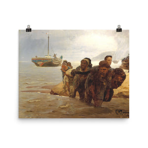 Ilya Repin - Barge Haulers Wading