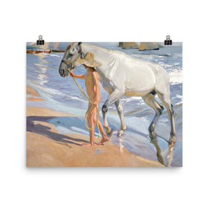 Joaquín Sorolla y Bastida - The Horses Bath