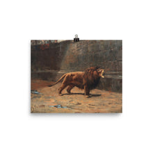 Load image into Gallery viewer, Valdemar Irminger - A Roaring Male Lion in the Coliseum
