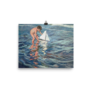 Joaquín Sorolla y Bastida - The Little Sailing Boat