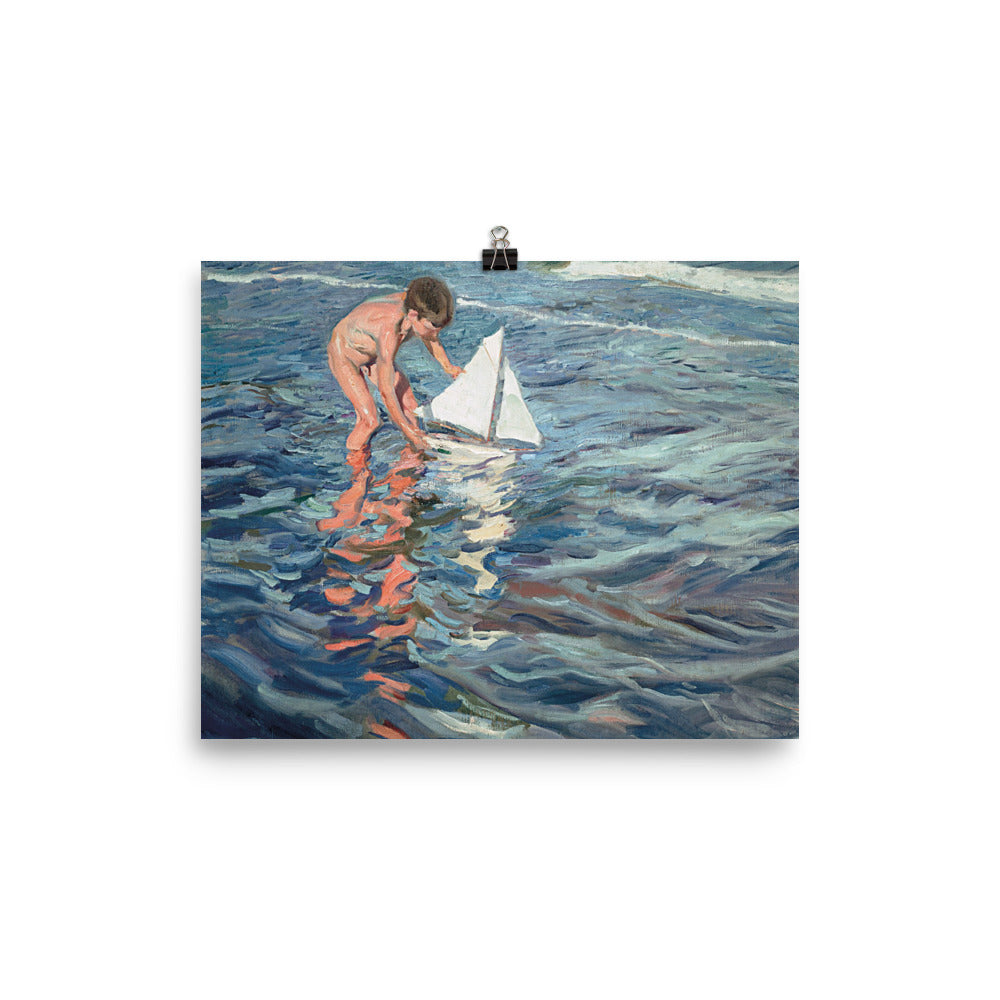 Joaquín Sorolla y Bastida - The Little Sailing Boat