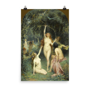 Henri Adrien Tanoux - Nymphs In A Forest