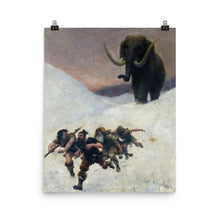 Load image into Gallery viewer, Paul Joseph Jamin - The flight in front of the mammoth
