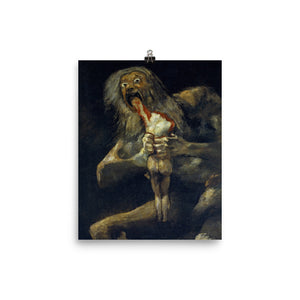 Francisco de Goya - Saturn Devouring His Son, Devoration or Saturn Eats His Child - painting