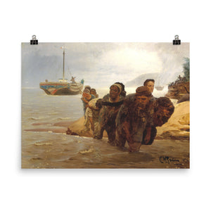 Ilya Repin - Barge Haulers Wading