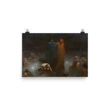 Load image into Gallery viewer, Gustave Doré - Dante and Virgil in the Ninth Circle of Hell
